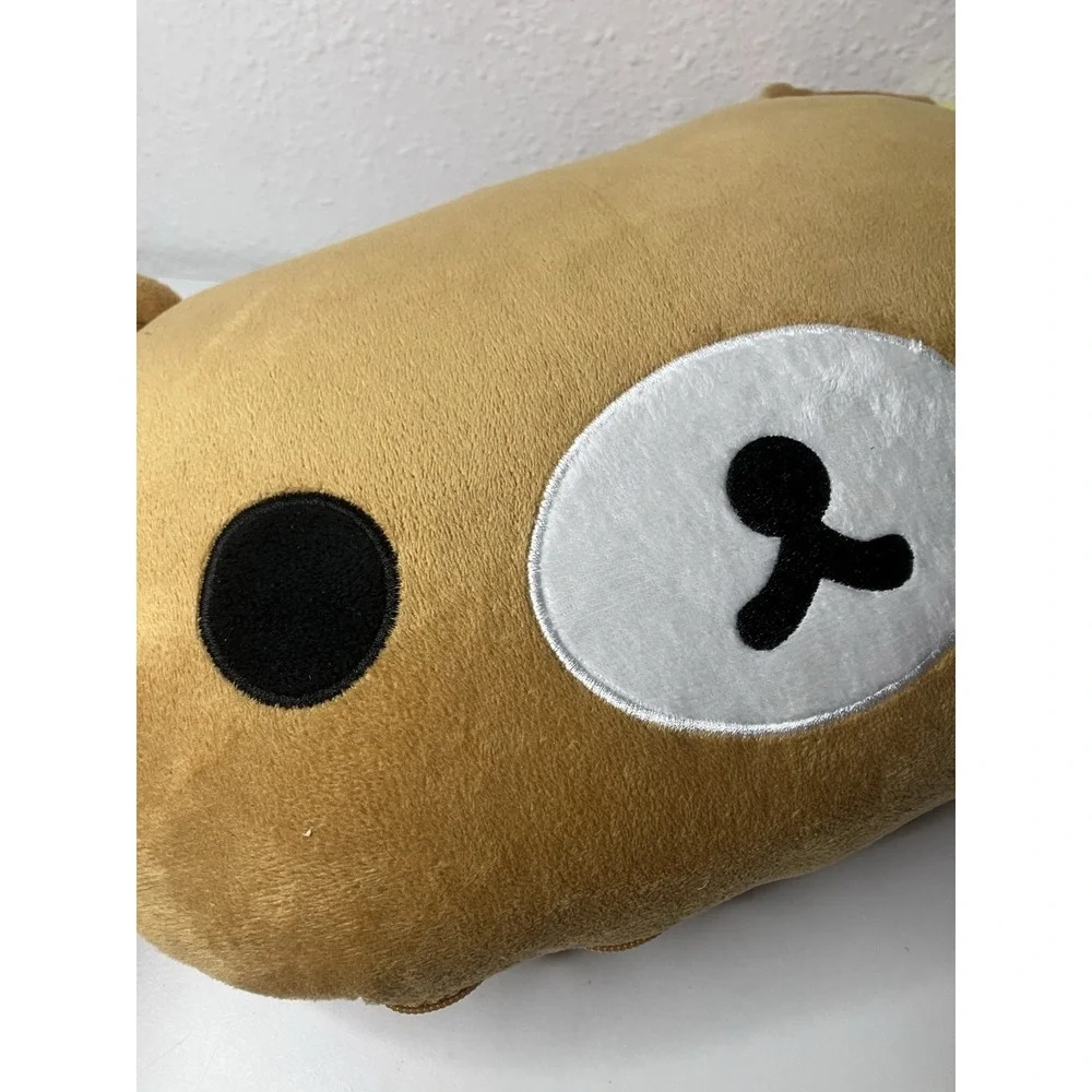 Rare Rilakkuma Bear Large Pillow + Blanket Combo‎ Japan Import Collectors Item